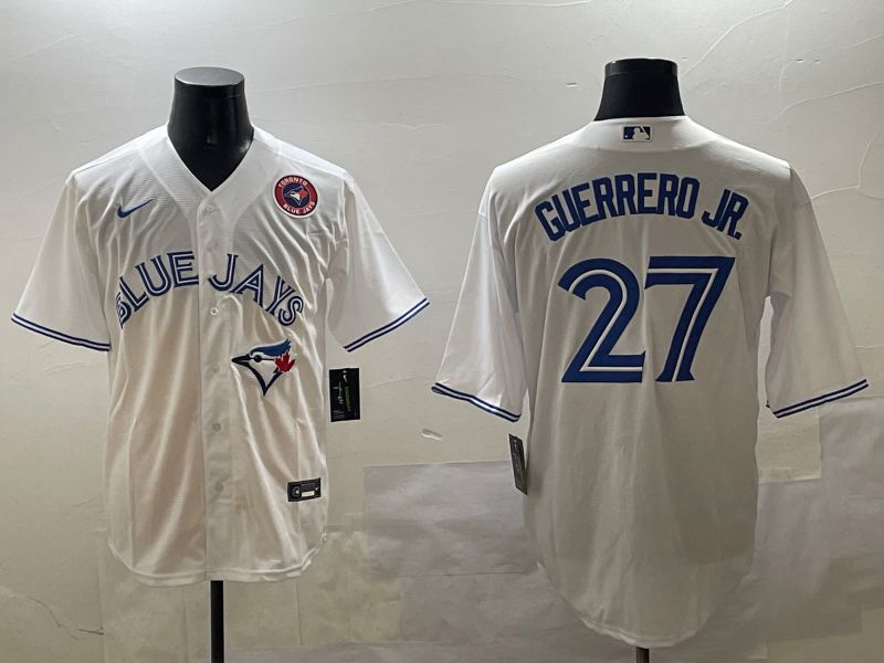 Men Toronto Blue Jays #27 Guerrero jr White Game 2025 Nike MLB Jersey style 4->toronto blue jays->MLB Jersey